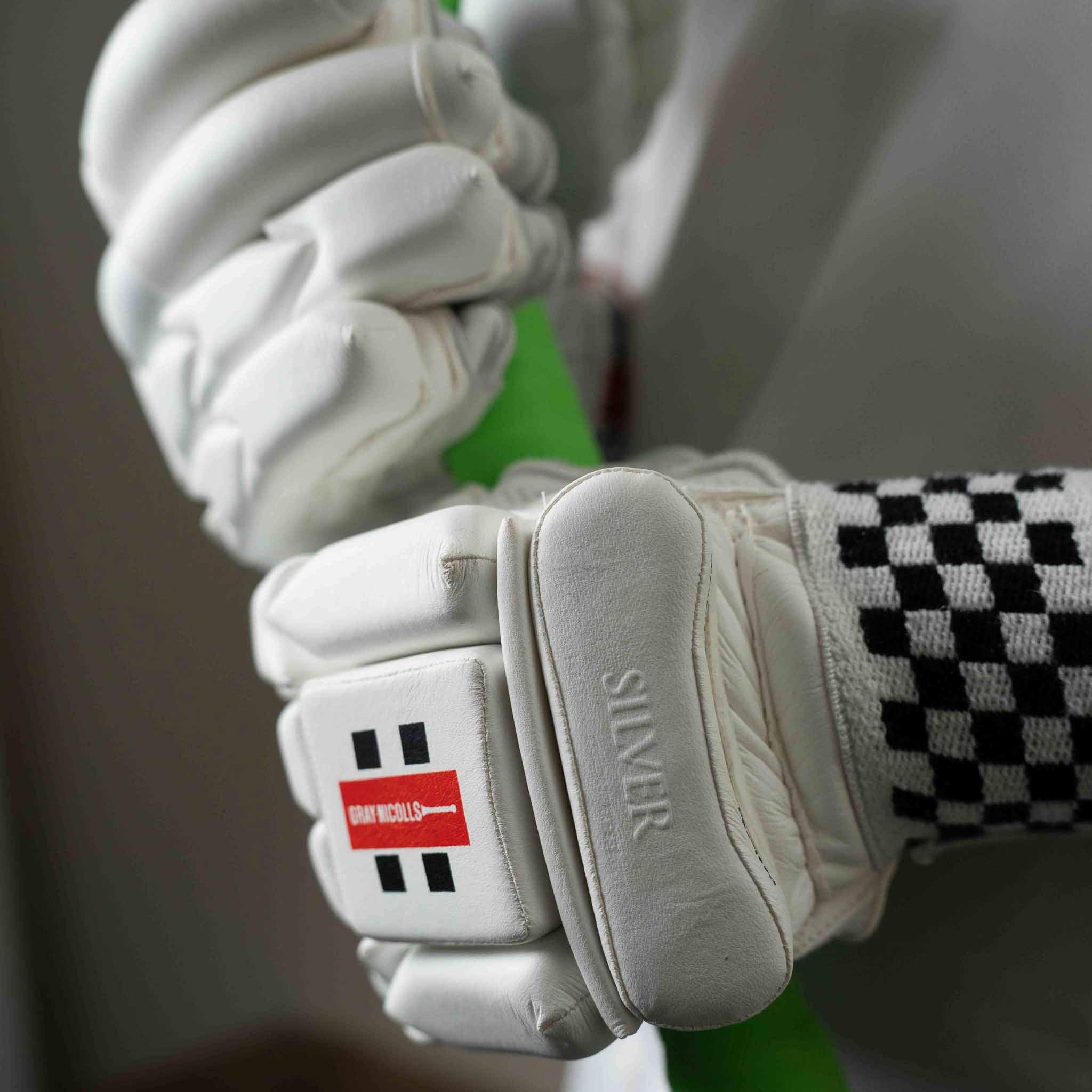 Silver Batting Gloves