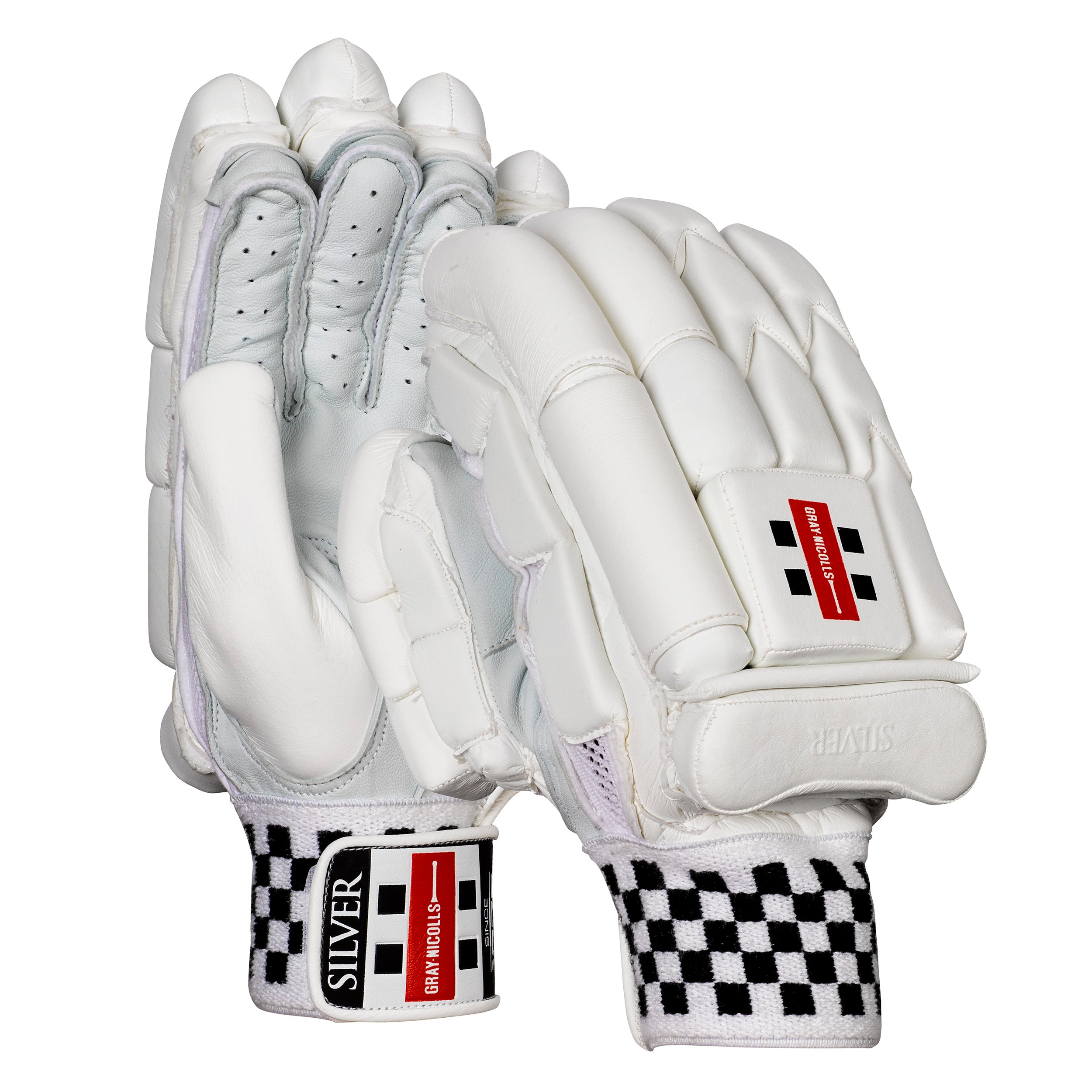 Silver Batting Gloves