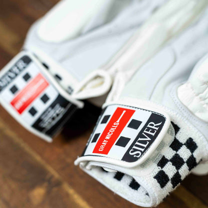Silver Batting Gloves