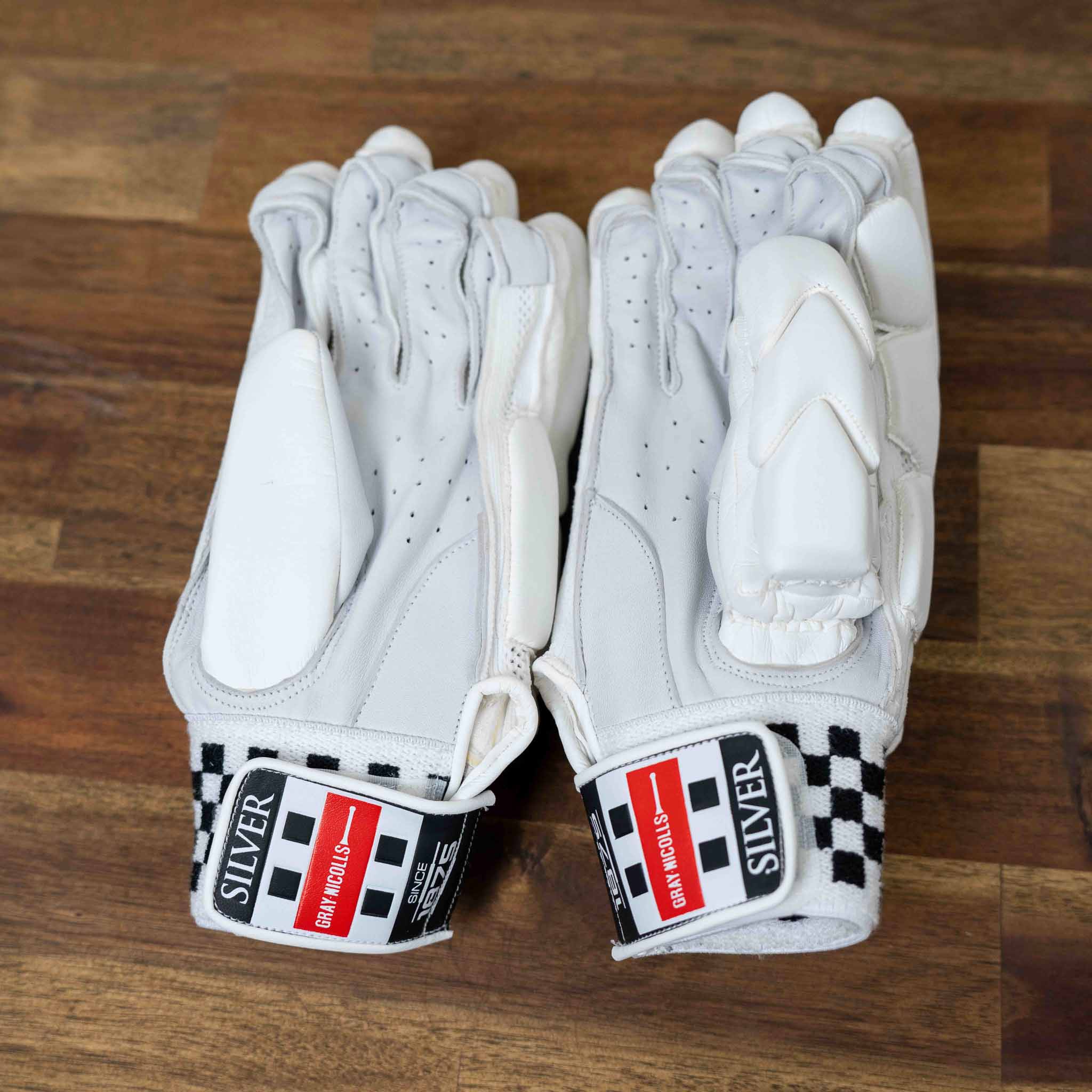 Silver Batting Gloves