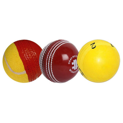 Skill Bowling 3 pack (Swing ball/SpinBall/Wonderball) | Gray-Nicolls Cricket Bats, Protective Wear, Clothing & Accessories