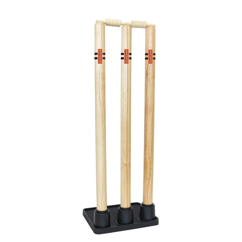 Wooden Stumps with Rubber Base | Gray-Nicolls Cricket Bats, Protective Wear, Clothing & Accessories
